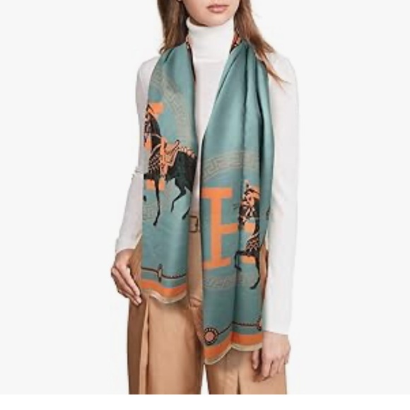 Elegant Grey and Orange Women's Jacket - Picture 6 of 6